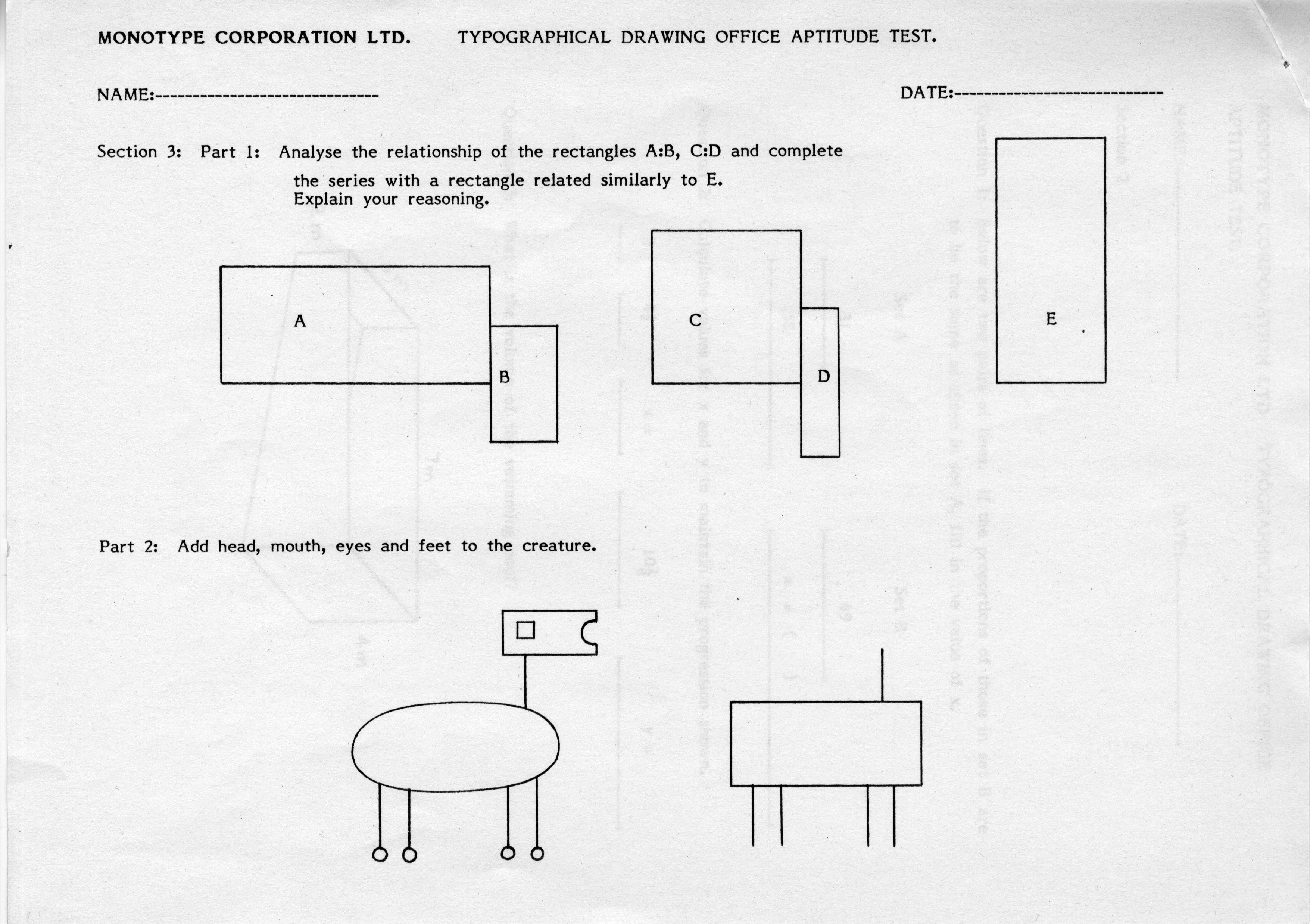 The skills of a good letter drawer
