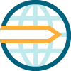 Airport Dimensions, Global Expertise Globe icon