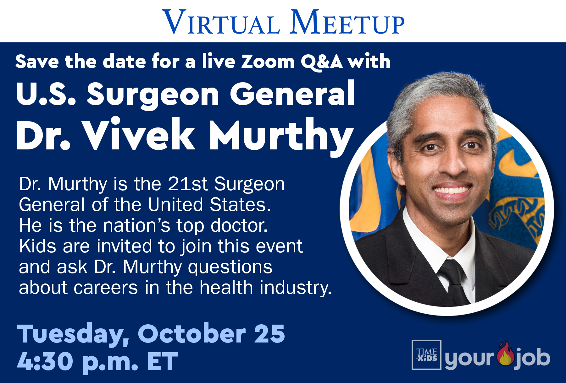 Dr. Vivek Murthy is the 21st surgeon general of the United States.