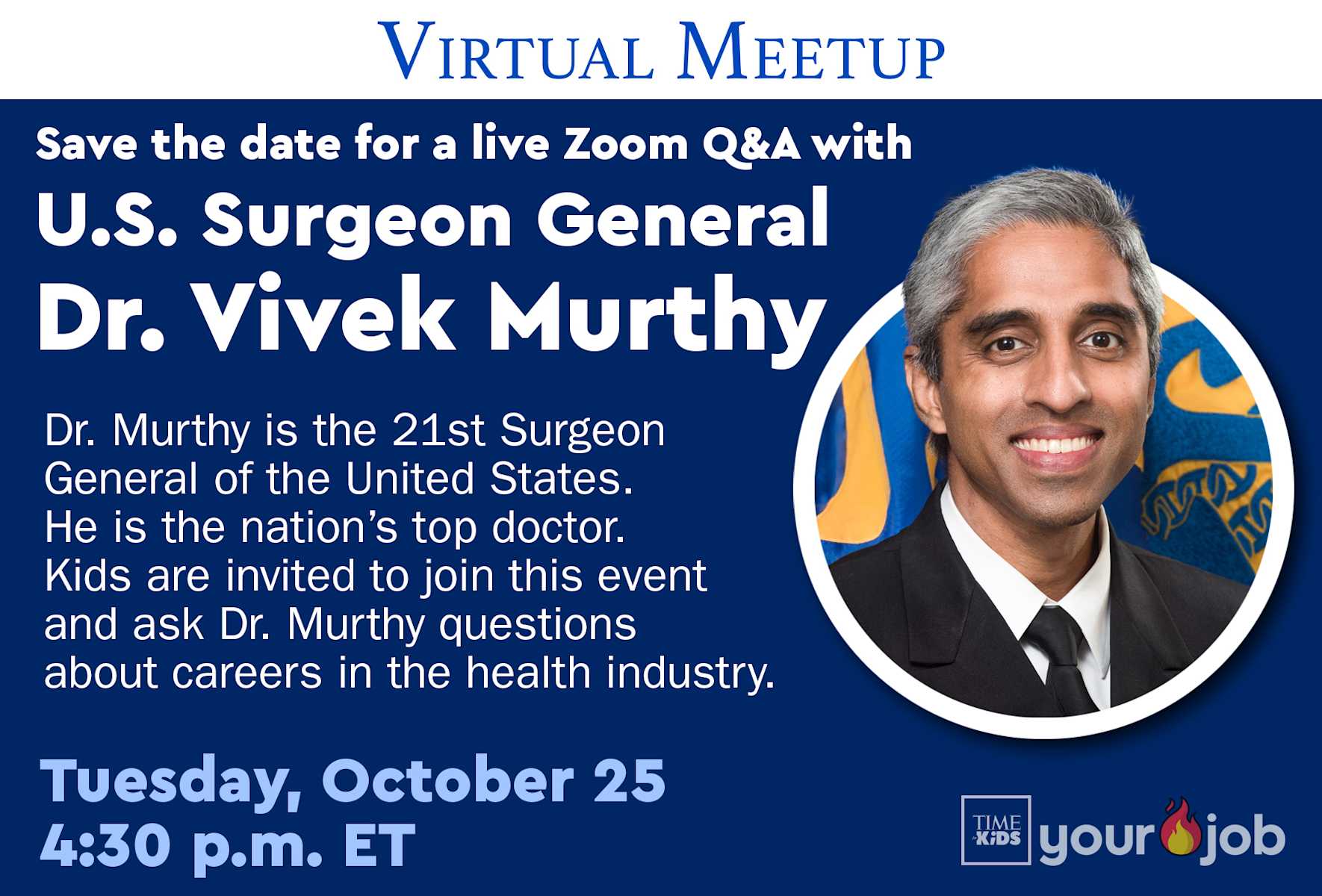 Dr. Vivek Murthy is the 21st surgeon general of the United States.