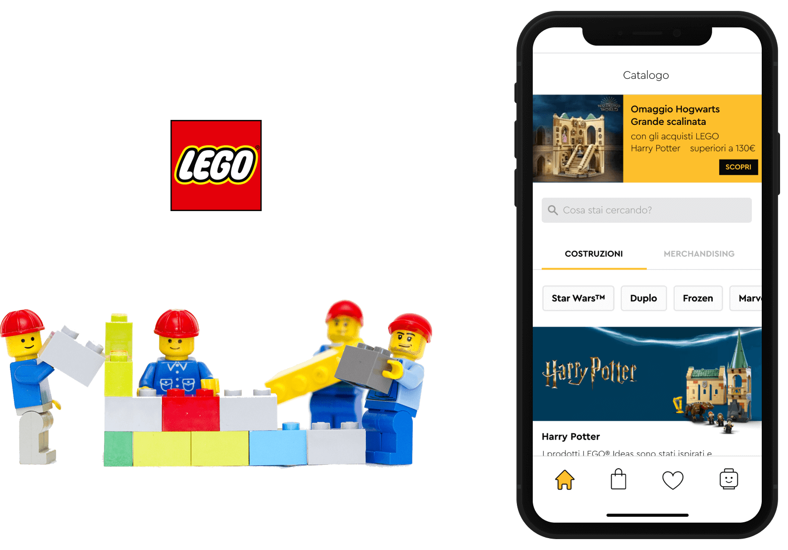 A screenshot of LEGO's mobile app.