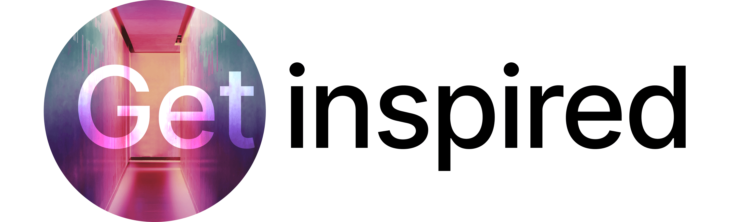Styled header banner with the words "Get Inspired" on it.