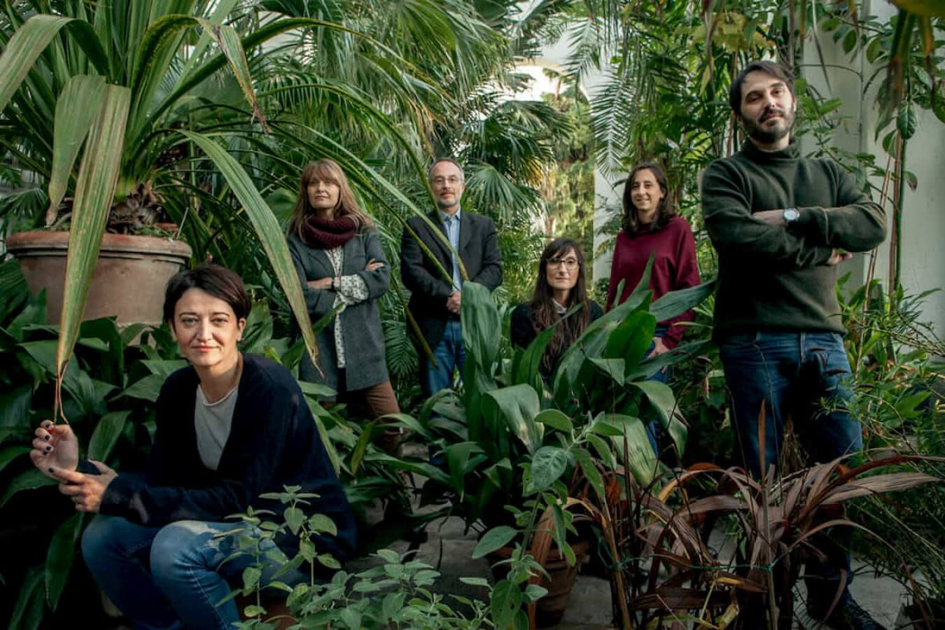 Pnat team picture in a garden.