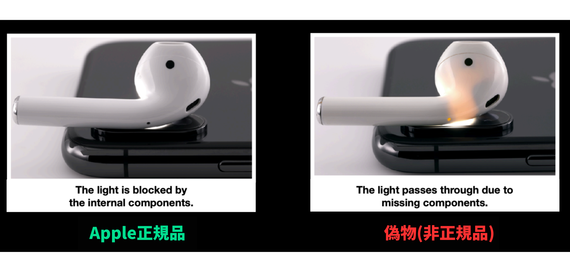 AirPods 偽 Air Podsの偽物がクオリティー高すぎ！ワイヤレス充電対応で1500