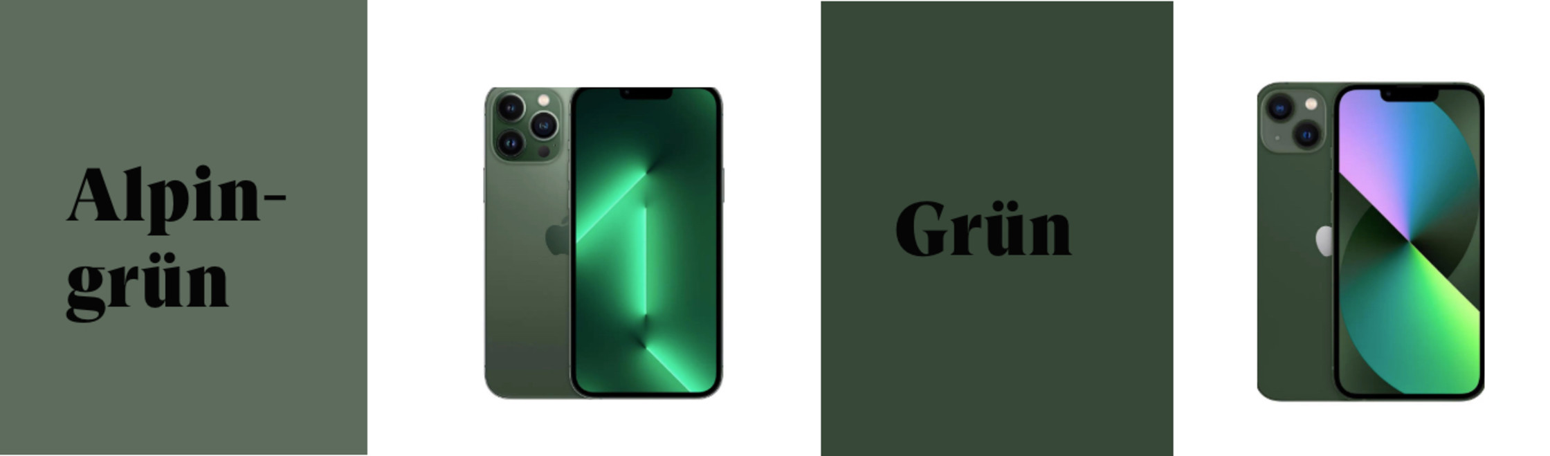iphone 13 farben grün