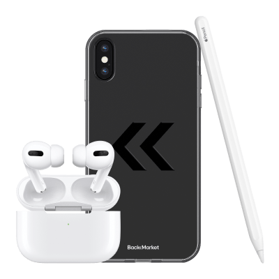 Image of a airpods, phone case and pencils