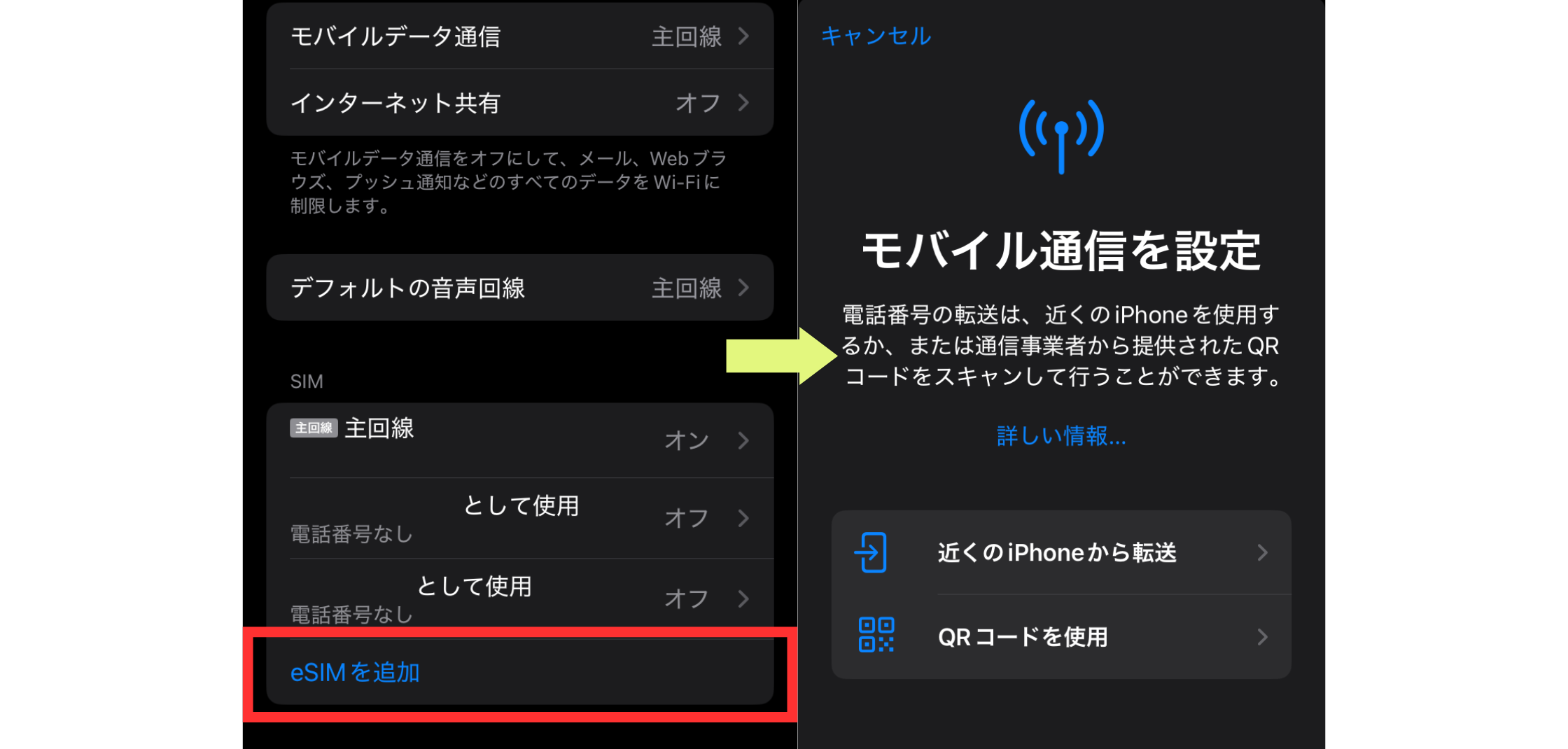 iPhone17はeSIMのみ：SIMカード(物理SIM)からの移行方法やeSIMを使う
