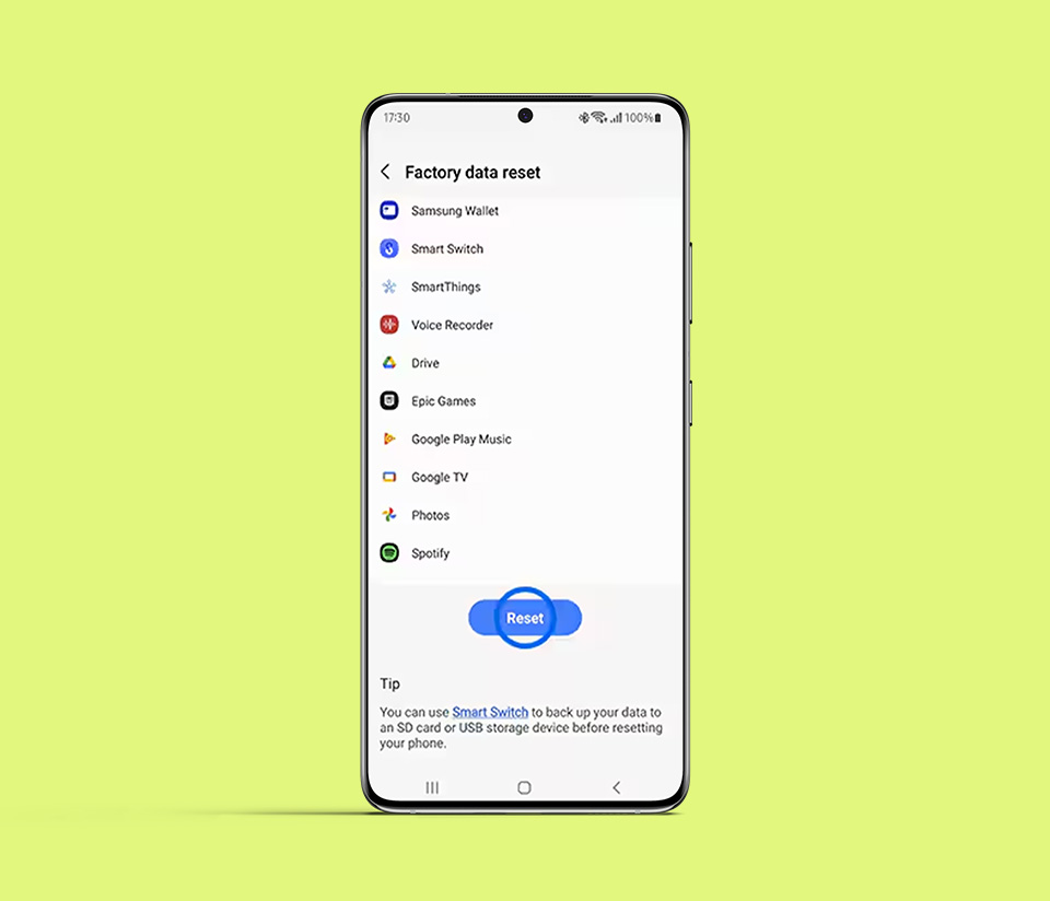 How to factory reset a Samsung phone | Back Market