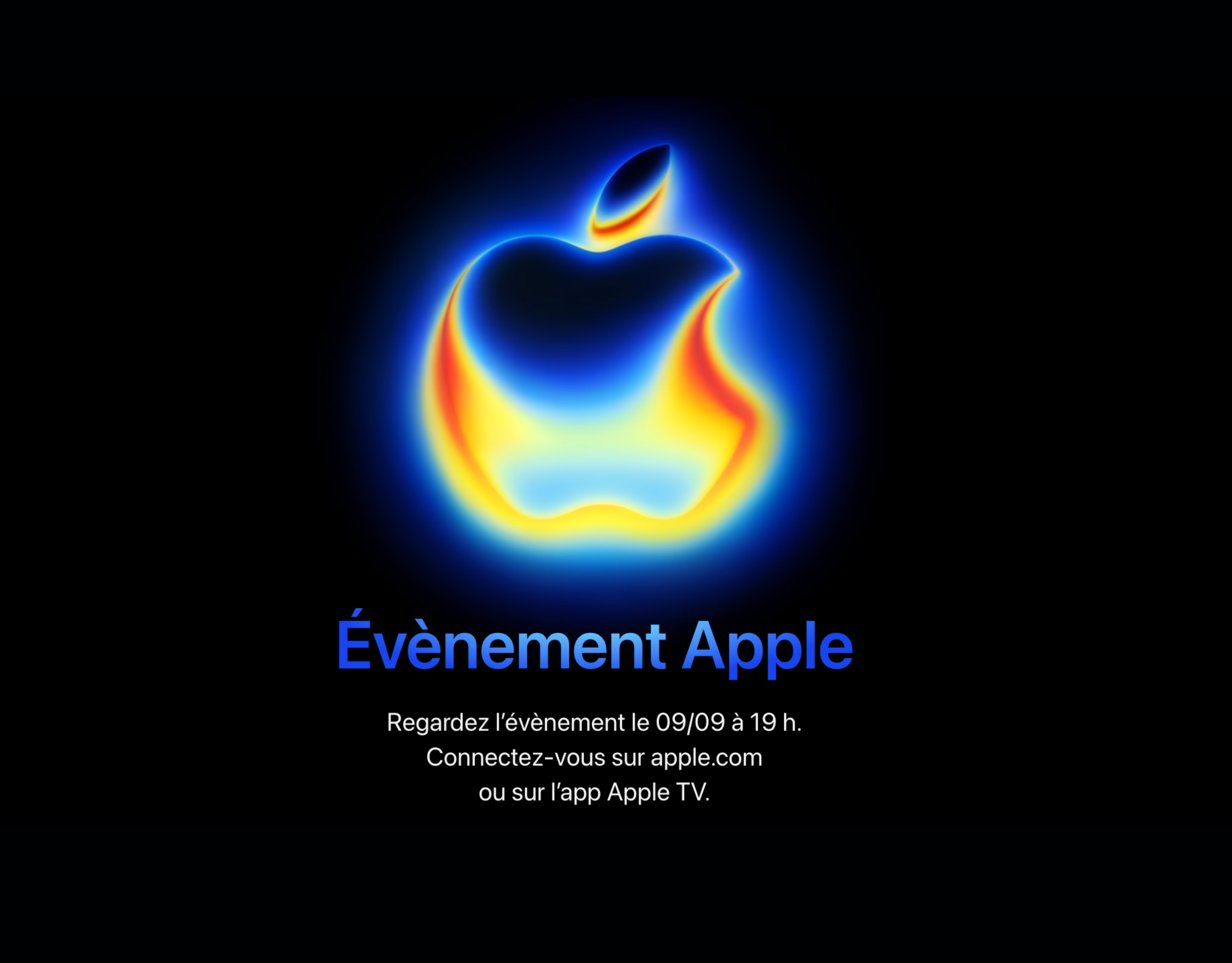 Capture d'écran site web Apple 