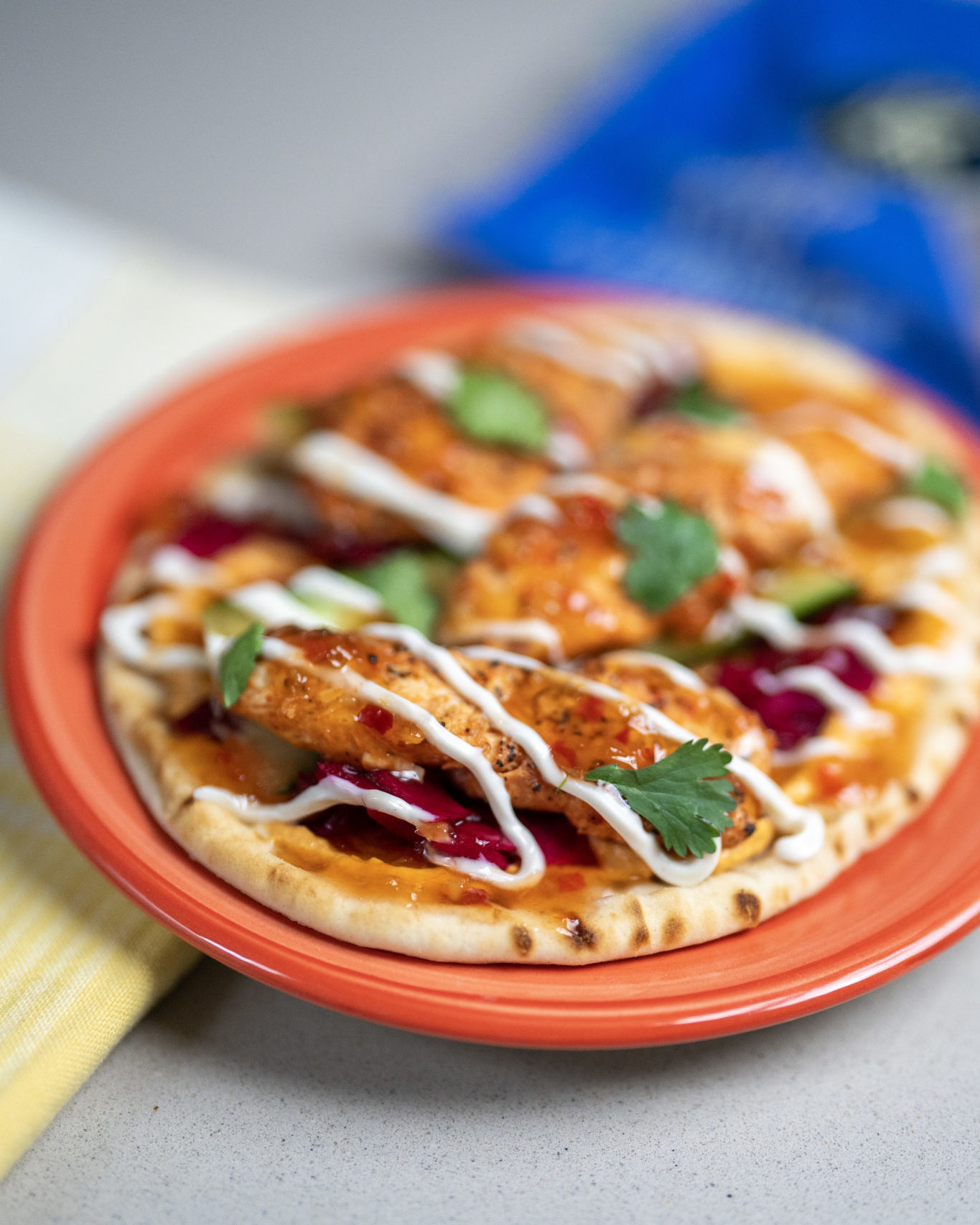 Sweet Chilli Chicken Flatbread Recipe | Deli Kitchen