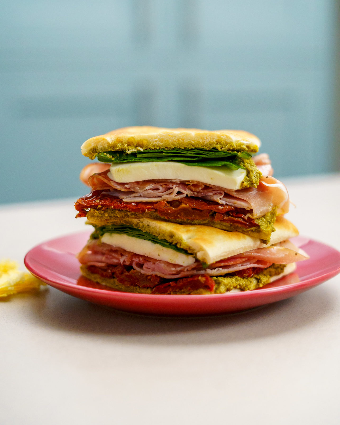 Hearty Meaty Pesto Sando Lunch Recipe | Deli Kitchen