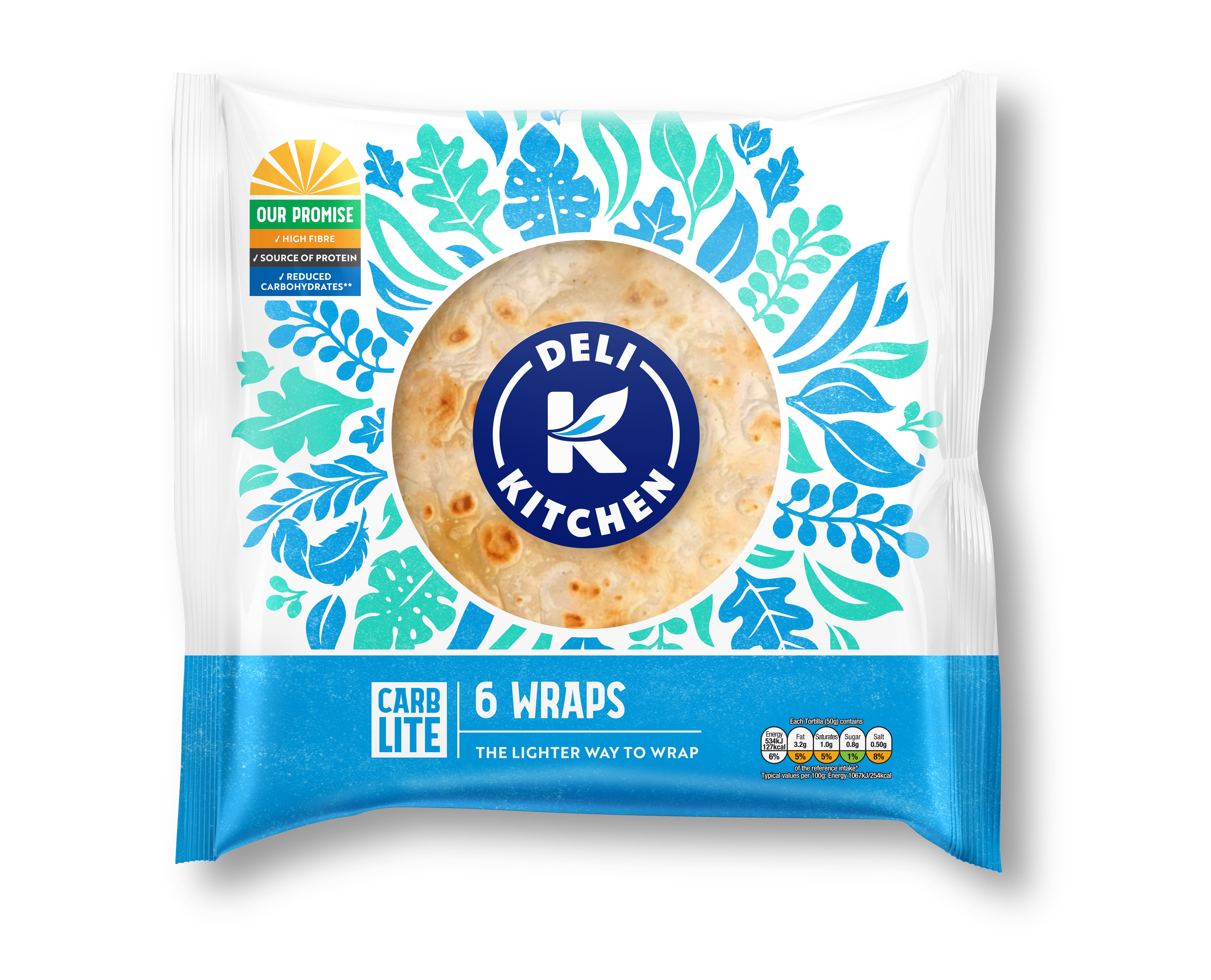 6 Carb Lite Wraps | Healthy Low Carb Wraps | Deli Kitchen