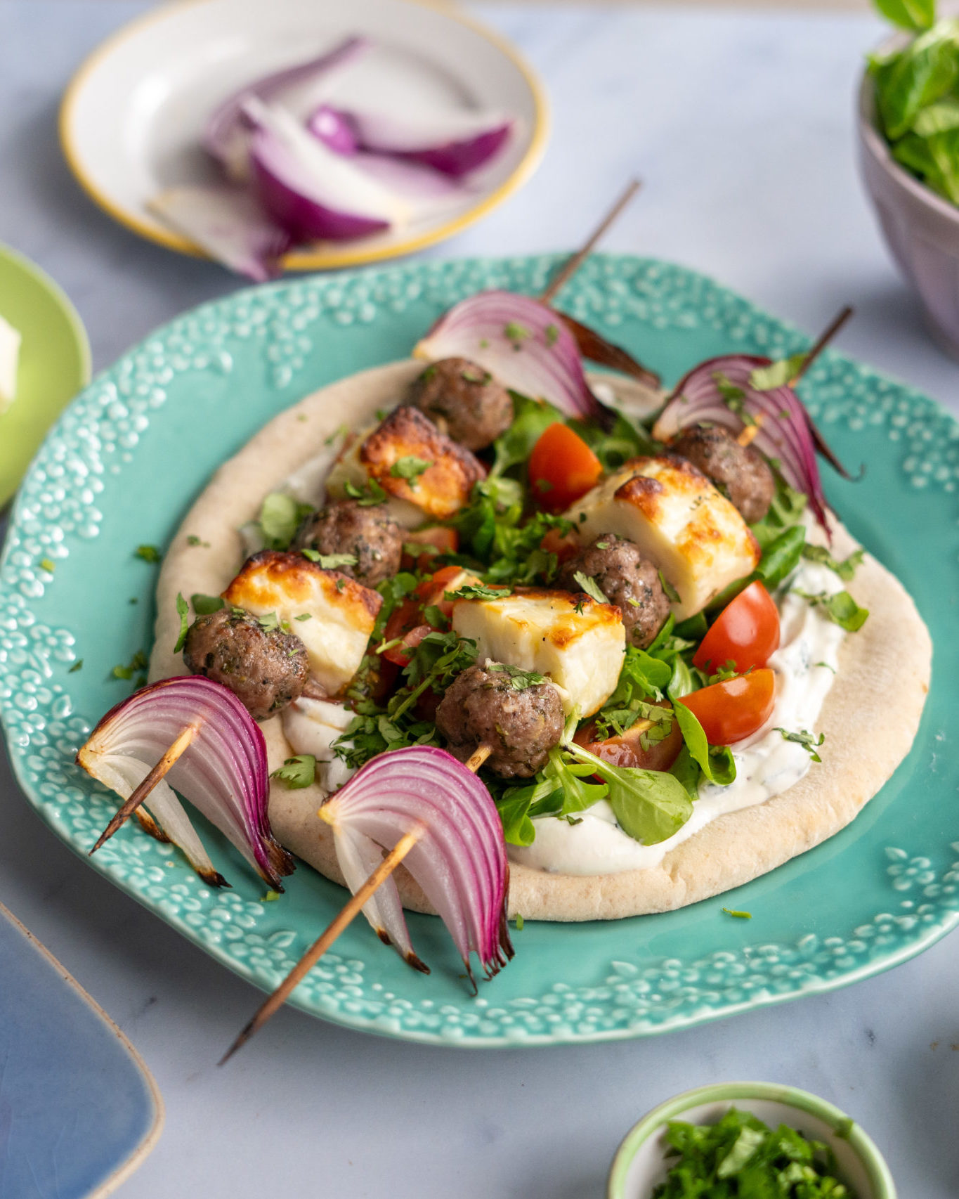 Grilled Lamb & Halloumi Kebab Recipe | Deli Kitchen
