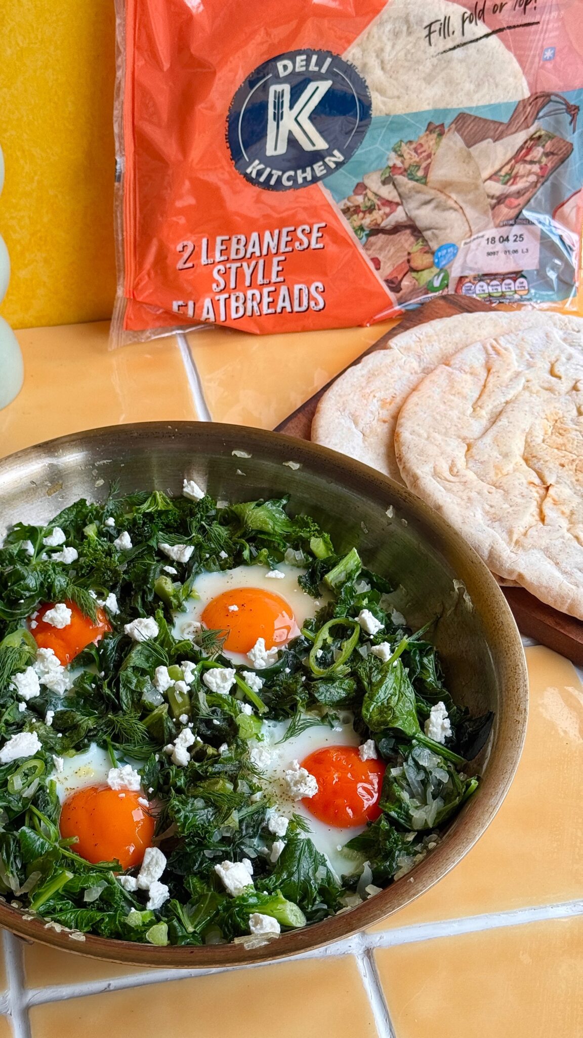 Shakshuka & Lebanese Flatbread Breakfast Recipe | Deli Kitchen