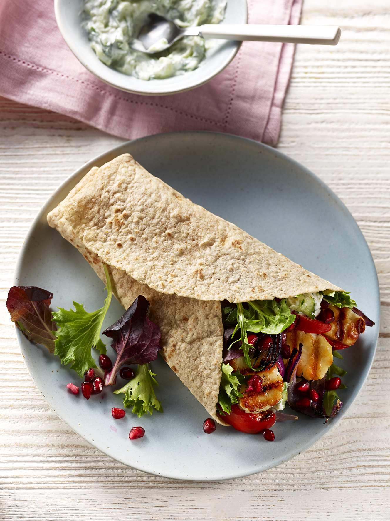 Halloumi & Pepper Wrap Lunch Recipe | Deli Kitchen