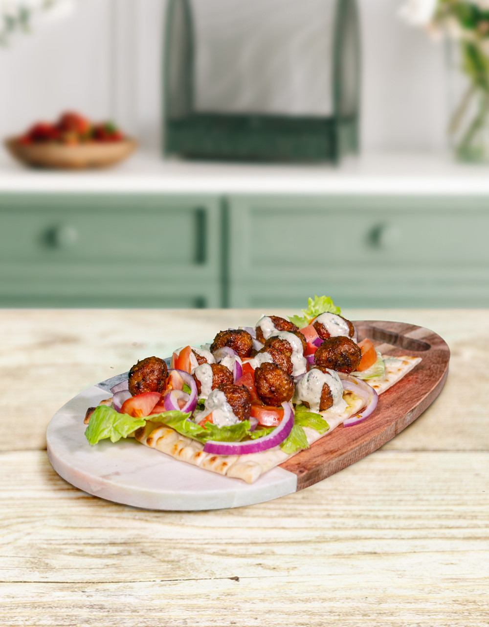 Persian Falafel Flatbread Lunch Recipe | Deli Kitchen