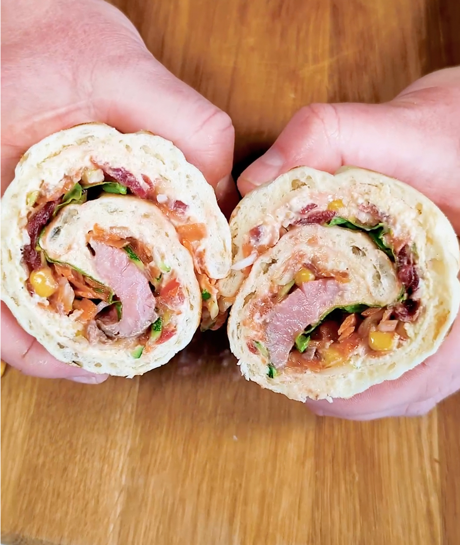 Persian Rainbow Swirl Wraps Lunch Recipe | Deli Kitchen