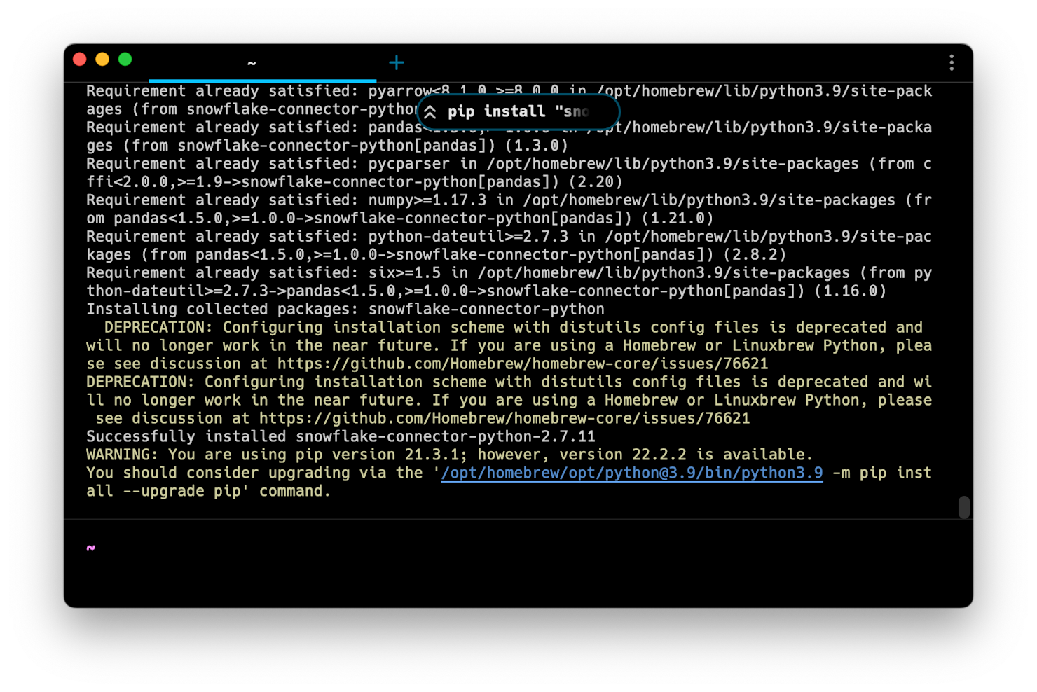 Connecting to and querying Snowflake from Python | Hex