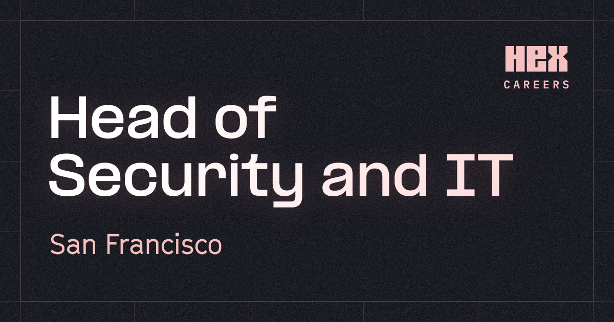 Head of Security and IT Careers Hex