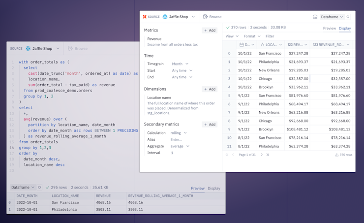 Dbt Vs Sql Introducing Hex’s Integration with the dbt Semantic Layer | Hex