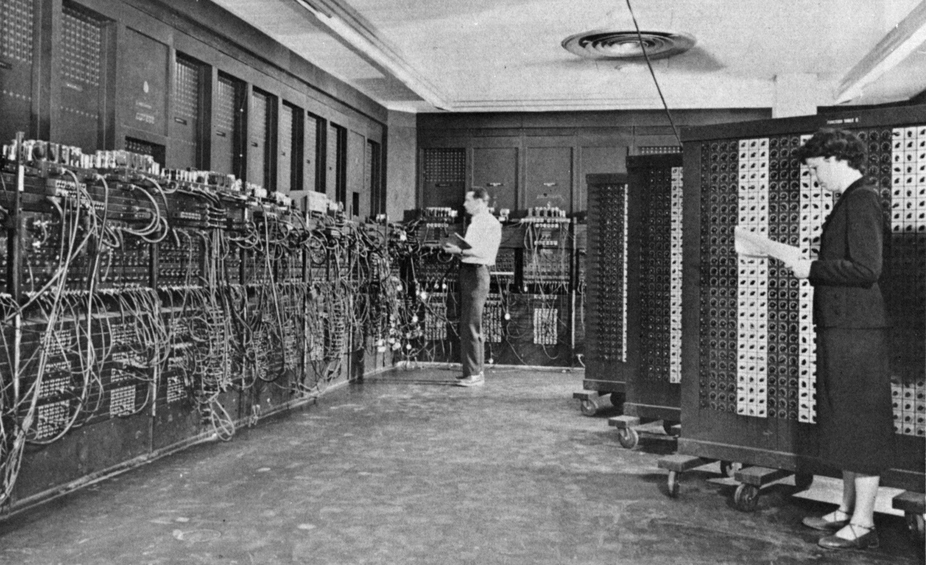 ENIAC, the first programmable, electronic, general-purpose computer.