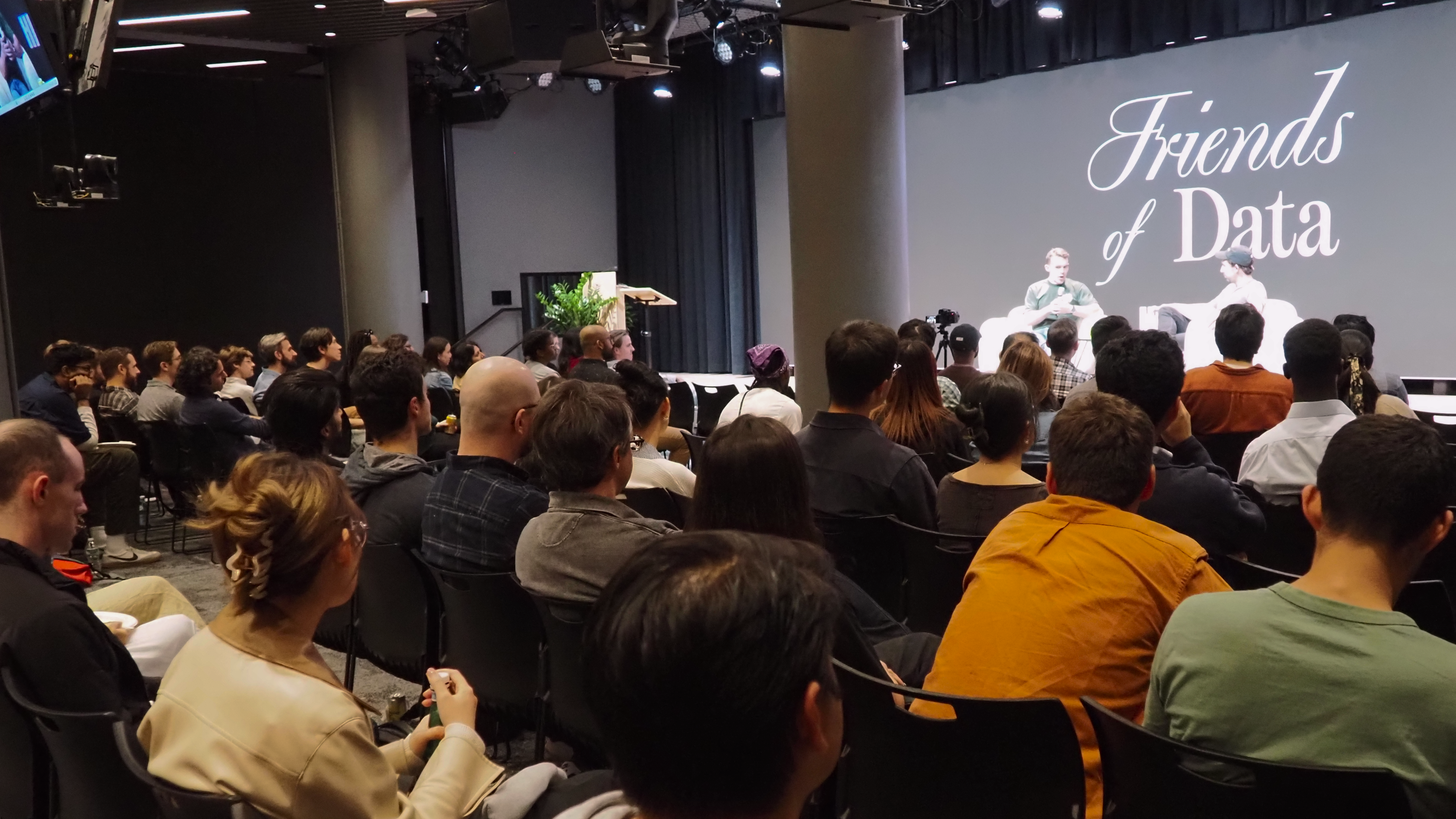 Friends of Data: Ian + Barry stage