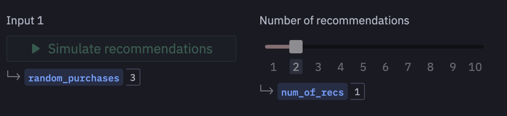 input parameter
