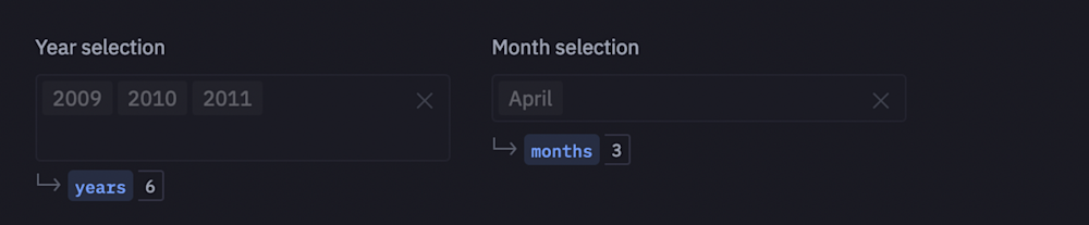 Floating Month Input Period over period analysis (with examples) | Hex