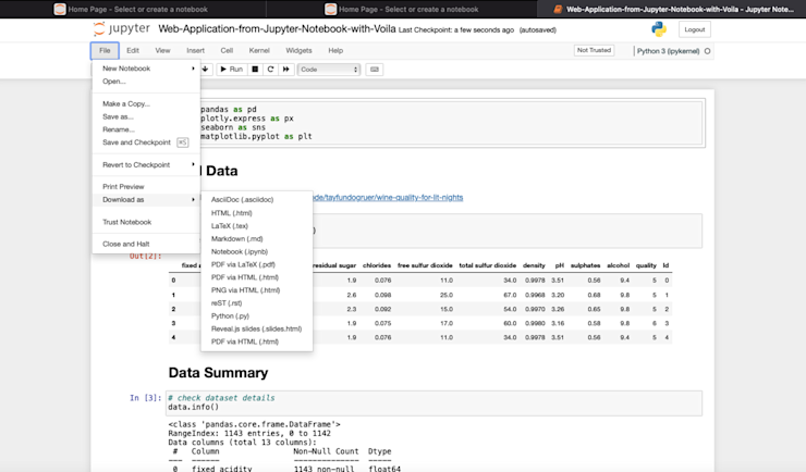 Download static files from Jupyter