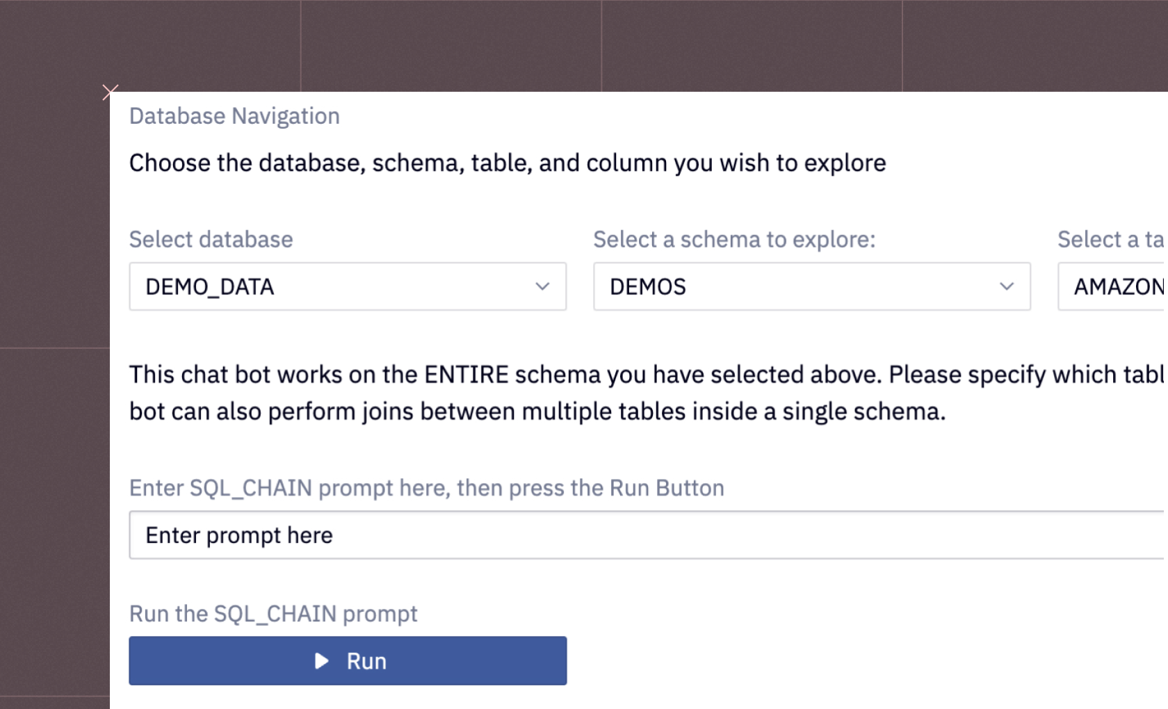 Text to SQL