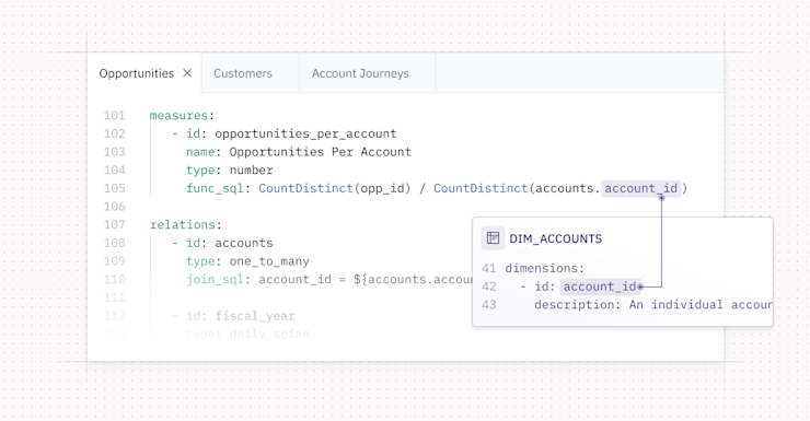 Define cross-model calcs in the modeling workbench.