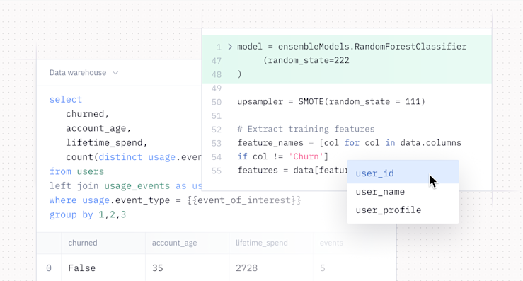 Using SQL & Python in Hex