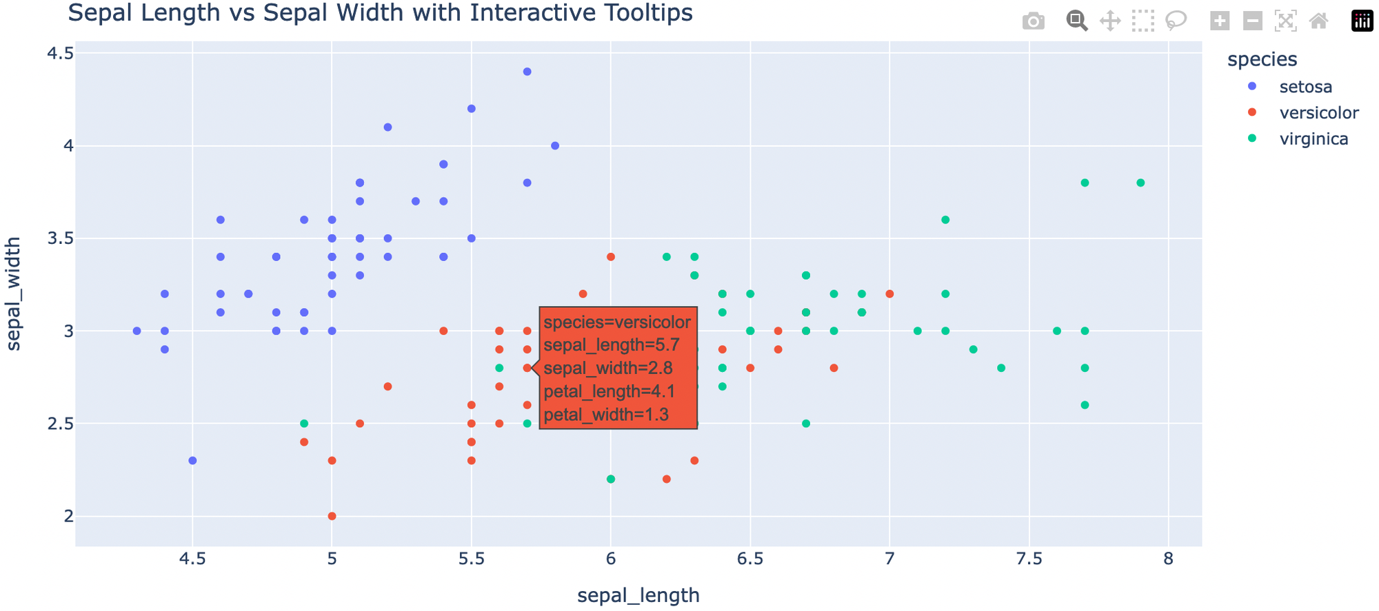 sepal length interactive tooltips