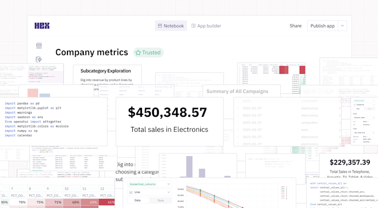 Hex is built to be an extremely powerful, flexible tool where you can build almost anything with data — it also means Hex projects have a lot going on!