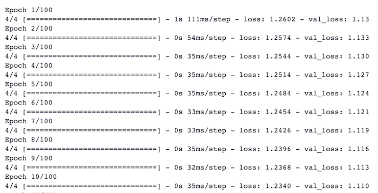 Training the Autoencoder
