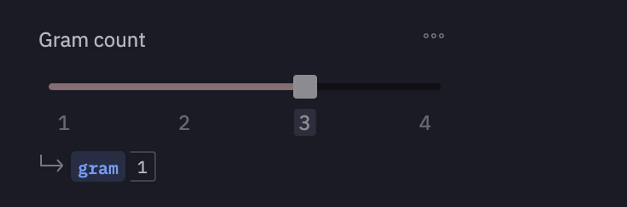 top feature input slider