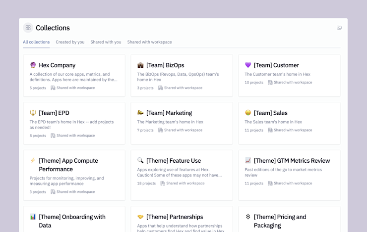 Some of our collections!