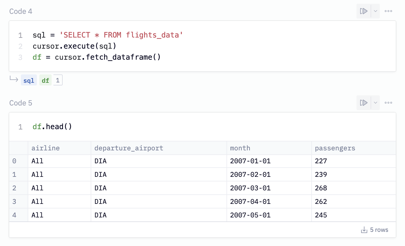 Dumping a Redshift query to a pandas DataFrame