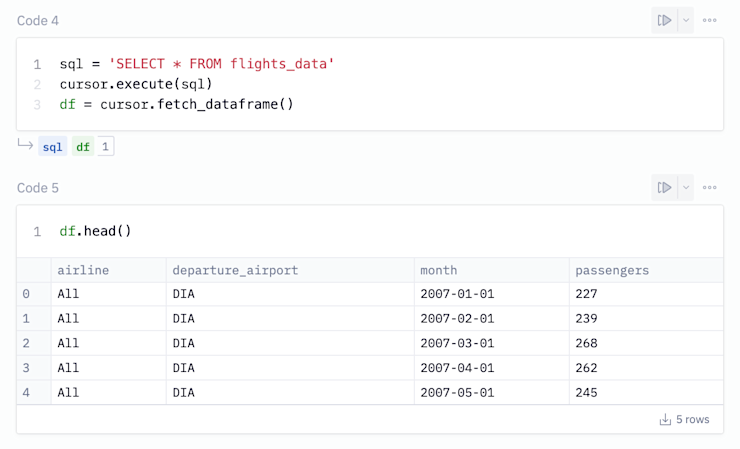 Dumping a Redshift query to a pandas DataFrame