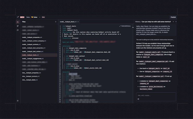 GlossGenius' sales analytics semantic models