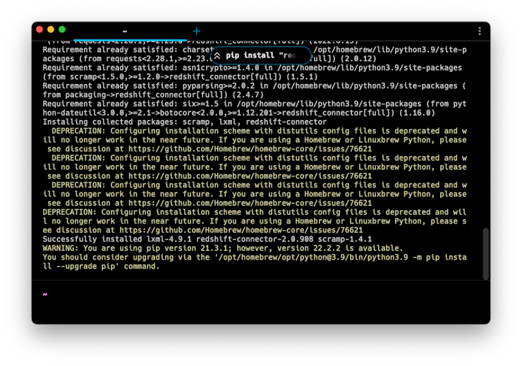 All these WARNINGS and DEPRECATIONS are totally fine