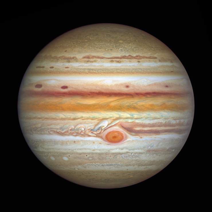 Jupiter from the Hubble Space Telescope — NASA, ESA, A. Simon (NASA-GSFC), and M. H. Wong (UC Berkeley); Image Processing: J. DePasquale (STScI)