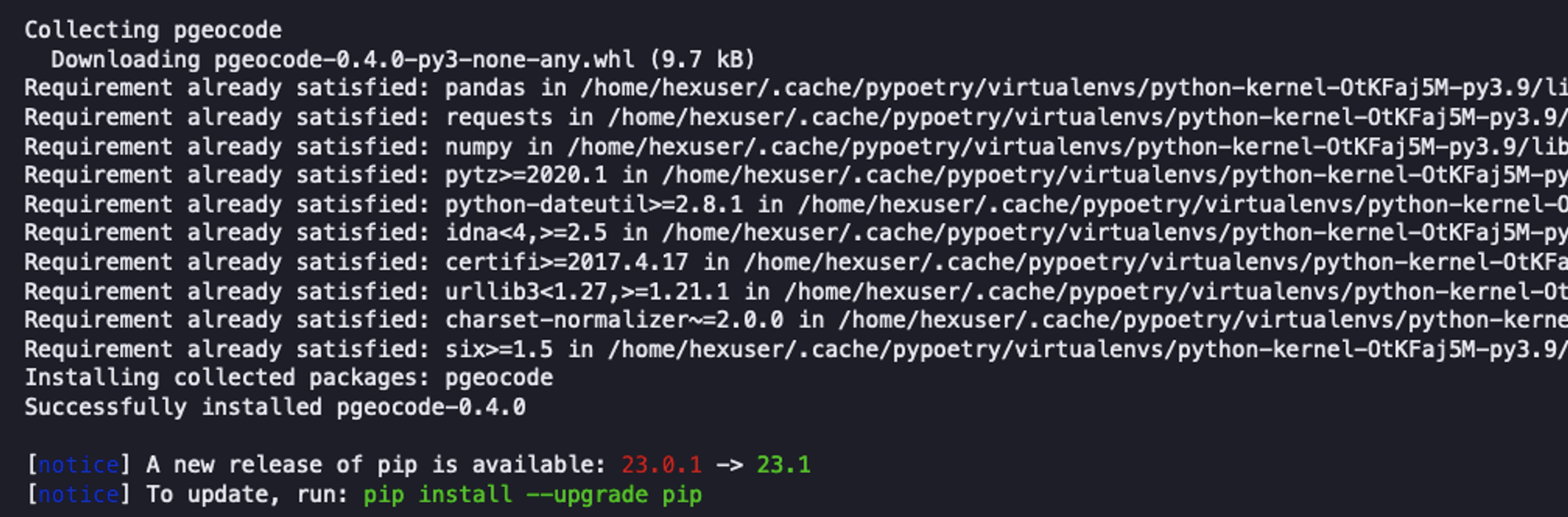 Install Dependencies using PIP