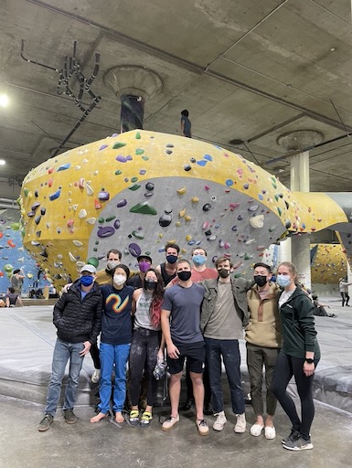 A group outing for some bouldering