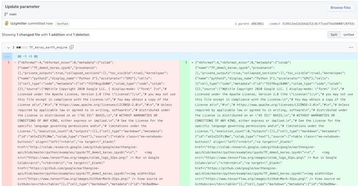 I wonder which 2 characters of this notebook were changed in this pull request?