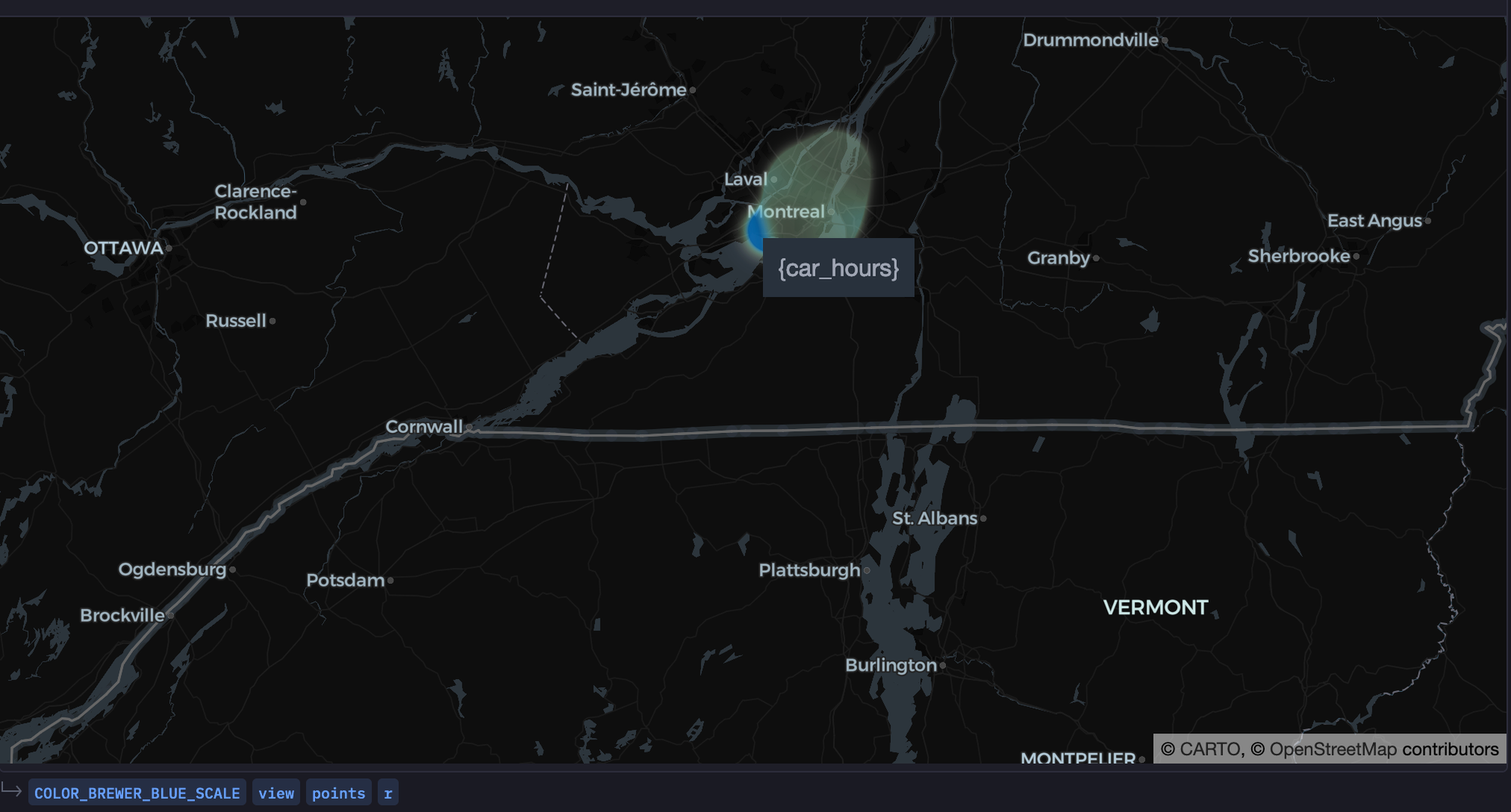 geospatial data map