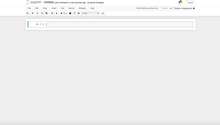 Work on a New Notebook
