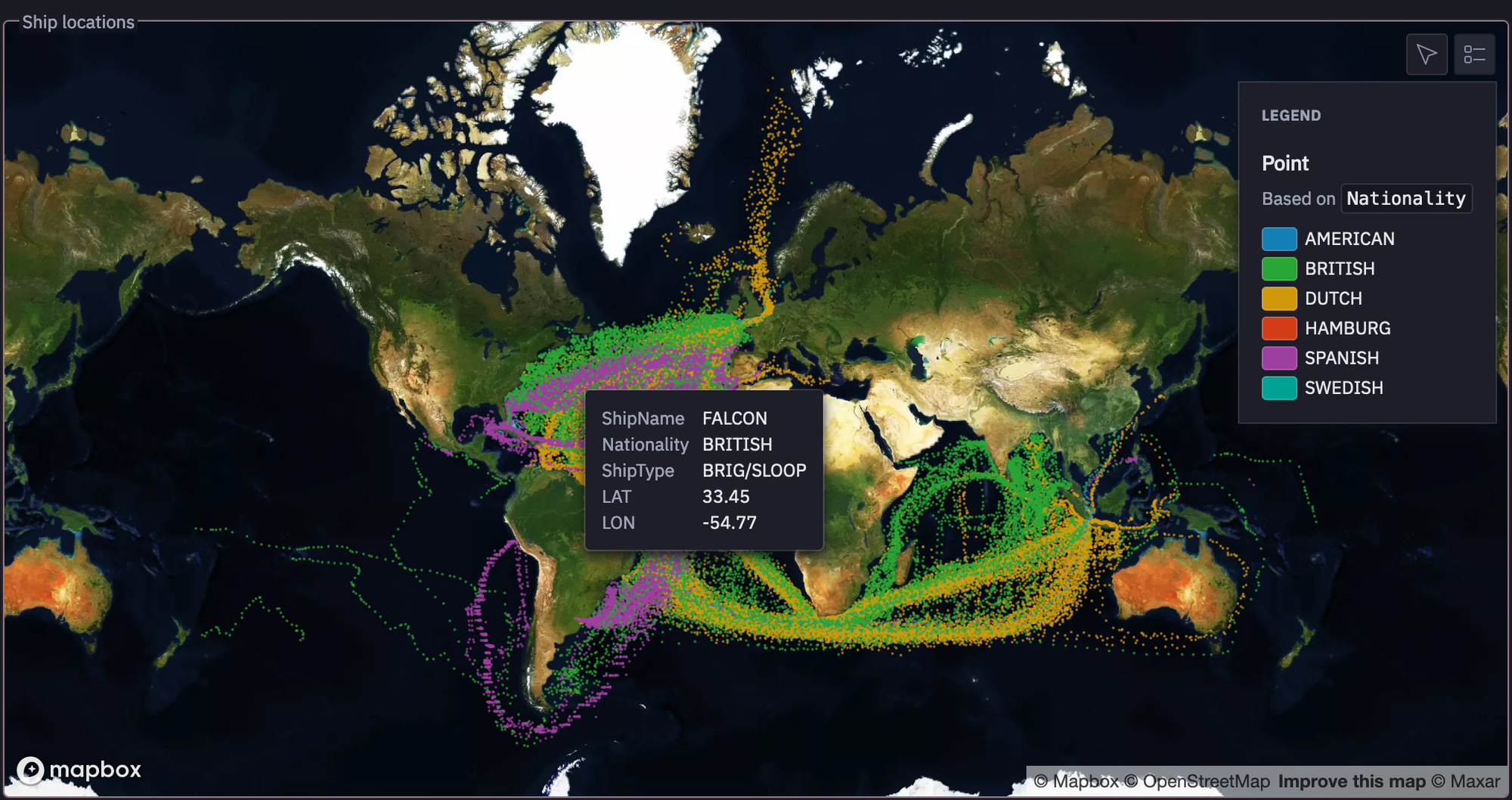 map chart