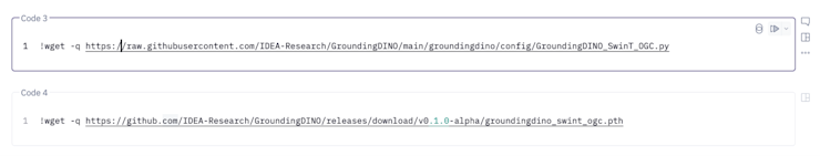 GroundingDINO configuration and checkpoint