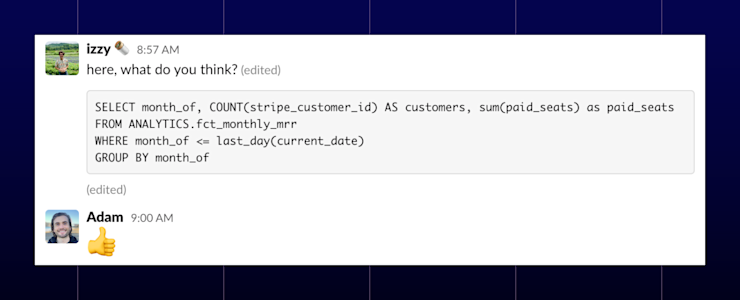 State of the art SQL organization and collaboration.